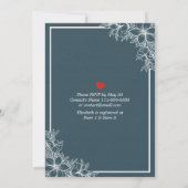 Invitation Gold Script Floral Brunch Fête des mariées Bubbly (Dos)