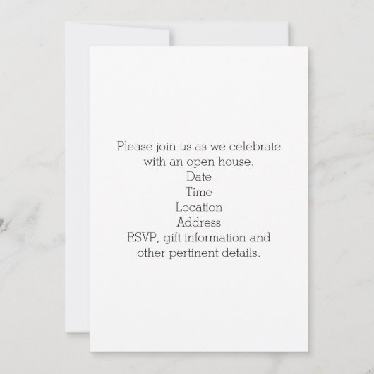 Invitation Gold Script Photo Collage Lycée Graduation (Dos)