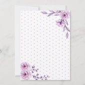 Invitation Gold Script Watercolor Surprise fête d'anniversair (Dos)