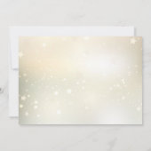 Invitation Gold Silver Baubles Stars Light Chic Holiday Party (Dos)