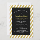 Invitation Gold Silver Rubon Graduate Photo Party (Dos)