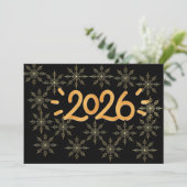 Invitation Gold Snowflake 2026 Corporate & Graduation Party I (Debout devant)