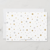 Invitation Gold Sparkle Confetti Graduation Party (Dos)