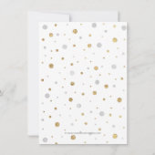 Invitation Gold Sparkle Confetti Photo 50th Birthday Party (Dos)