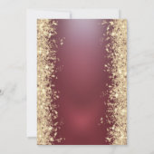 Invitation Gold Sparkle Diamonds Red Retirement Party (Dos)