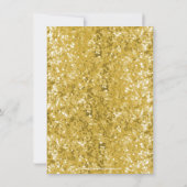 Invitation Gold Sparkle-look Bow 50e fête d'anniversaire (Dos)
