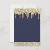 Invitation Gold Sparkle Parties scintillant 13e Treize Annive (Dos)