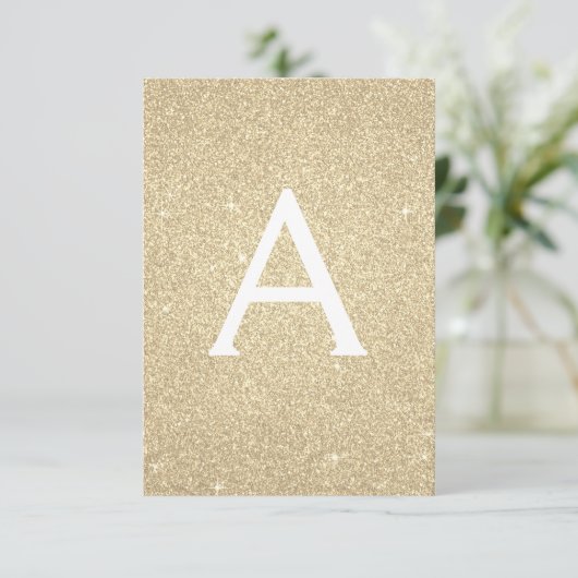 Invitation Gold Sparkle Parties scintillant 50e anniversaire (Debout devant)
