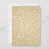Invitation Gold Sparkle Parties scintillant Hen's Party (Dos)