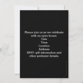 Invitation Gold Sparkle Photo Collage Lycée Graduation (Dos)