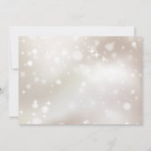 Invitation Gold Sparkle Photo Première Communion sainte (Dos)