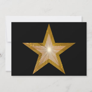 Invitation Gold Star noir
