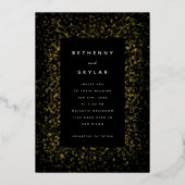 Invitation Gold Starry Night Foil (Recto)