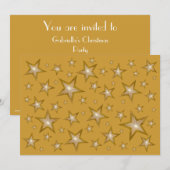 Invitation Gold Stars (Devant / Derrière)