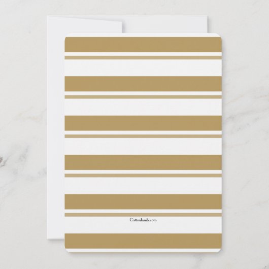 Invitation Gold Stripes (Dos)