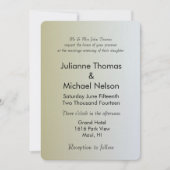 Invitation Gold Sunrise (Devant)