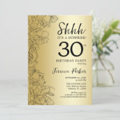 Invitation Gold Surprise 30e anniversaire (Debout devant)