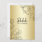 Invitation Gold Surprise 40e anniversaire (Dos)