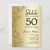 Invitation Gold Surprise 50e anniversaire (Devant)