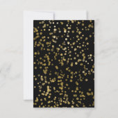 Invitation Gold Sweet 16 Anniversaire Party Gold Confetti (Dos)