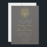 Invitation Gold Swirl Arbre Racines of Love Wedding Invitatio<br><div class="desc">Invitations de mariage dans l'arbre - -voir plus d'invitations d'arbre fantaisiste</div>