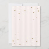 Invitation Gold Tiara Stars Frappe Anniversaire (Dos)