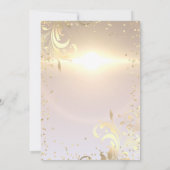 Invitation Gold Tiara Sweet Diamonds 16 Partie (Dos)