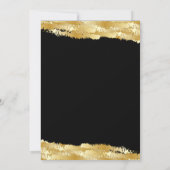 Invitation Gold Tone Classe Moderne Réunion (Dos)