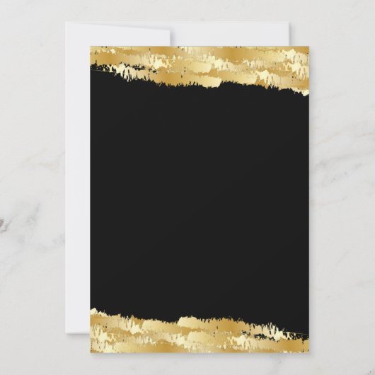 Invitation Gold Tone Classe Moderne Réunion (Dos)