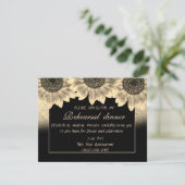 Invitation Gold, Tournesols, Dîner de répétition de Parties s (Debout devant)