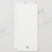 Invitation Gold Turquoise Poisson sous-marin Première communi (Dos)