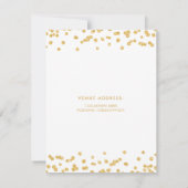 Invitation Gold Type 30th Birthday Save Date Confetti (Dos)