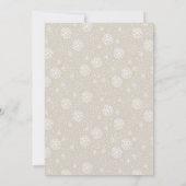 Invitation Gold & White Making Spiritueux Fête de Noël brilla (Dos)