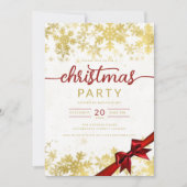 Invitation Gold Winter Wonder Company Noël (Devant)