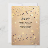 Invitation Golden 50th Wedding Anniversary  (Dos)