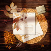 Invitation Golden Automne Mariage Berries ID655