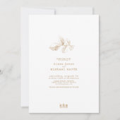 Invitation Golden Automne Splash Mariage ID655 (Devant)