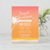 Invitation Golden Beach Elegant Sweet 16 (Debout devant)