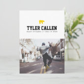 Invitation Golden Bear Varsity Text-only Backer (Debout devant)