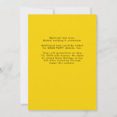 Invitation Golden Bear Varsity Text-only Backer (Dos)