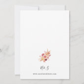 Invitation Golden Burgundy & Blush Pink FlorMariage (Dos)