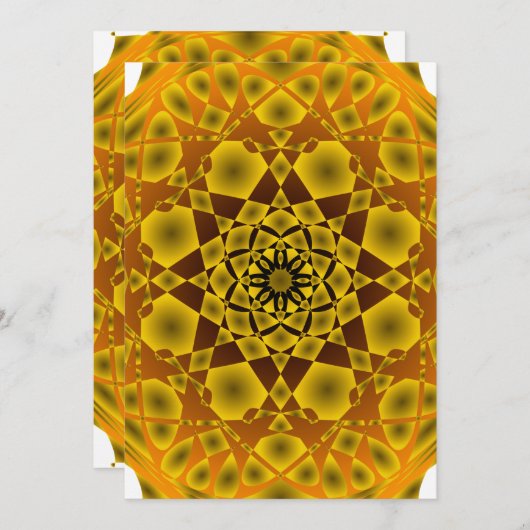 Invitation Golden card (Devant / Derrière)