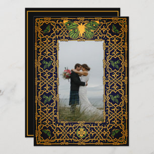 Invitation Golden Celtic Knot