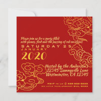 Golden Chinese Paper-cut Rat Year 2020