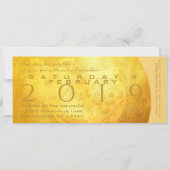 Invitation Golden Chinese Pig Papercut 2019 Monogram Invitati (Dos)