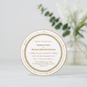 Invitation Golden Color Celtic Knot - Irlandais Mariage Bless (Debout devant)