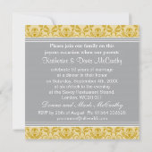 Invitation Golden Damask, 50e anniversaire de Mariage (Dos)