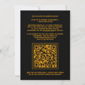 Invitation Golden Dragon Cornhole Tournoi de collecte de fond (Dos)