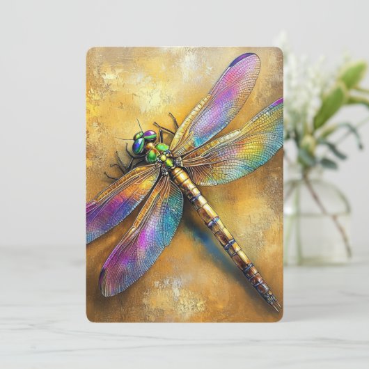 Invitation Golden Dragonfly (Debout devant)