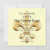 Invitation Golden Fleur De Lis (Devant)